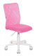 Кресло детское KD-9/WH/TW-13A Бюрократ KD-9 розовый TW-06A TW-13А сетка/ткань крестов. пластик пластик белый