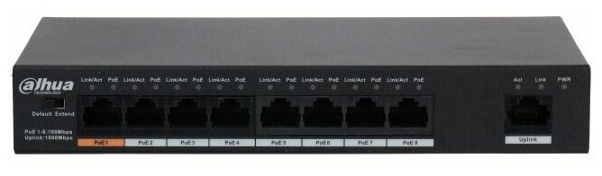 Коммутатор Dahua DH-PFS3009-8ET1GT-96-V2