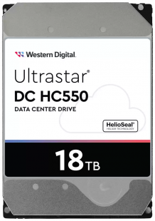 Жёсткий диск Western Digital 18Tb DC HC550 (WUH721818AL4206)