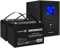 ИБП + батарея ExeGate SineTower SZ-1500.LCD.AVR.2SH.1C13.USB (EX296812RUS)