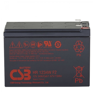 Аккумулятор CSB 12V 34Вт/Эл (HR1234W F2)