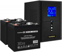 ИБП + батарея ExeGate SineTower SZ-1500.LCD.AVR.2SH.1C13.USB (EX296819RUS)