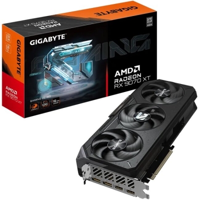 Видеокарта GigaByte AMD Radeon RX 9070 XT 16Gb (GV-R9070XTGAMING OC-16GD)