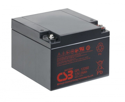 Аккумулятор CSB 12V 26Ah (GPL12260)