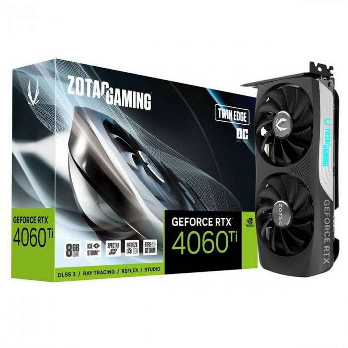 Видеокарта Zotac nVidia GeForce RTX 4060 Ti Twin Edge 8Gb (ZT-D40610E-10M)
