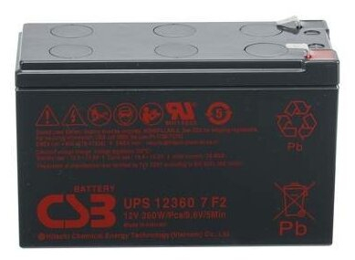 Аккумулятор CSB 12V 96,7Вт/Эл (UPS12580 F2)