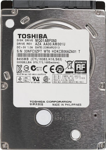 Жёсткий диск Toshiba MQ01ABF050