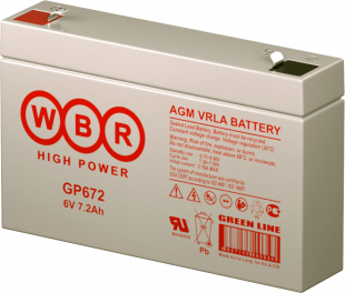 Аккумулятор WBR 6V 7,2Ah (GP672-WBR)