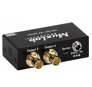 Усилитель-распределитель MuxLab 12G-SDI 1х4 (500727)