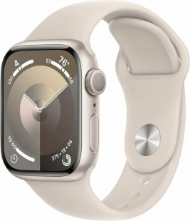Смарт-часы Apple Watch Series 9 A2980, 45мм, сияющая звезда / сияющая звезда (MR983LL/A)