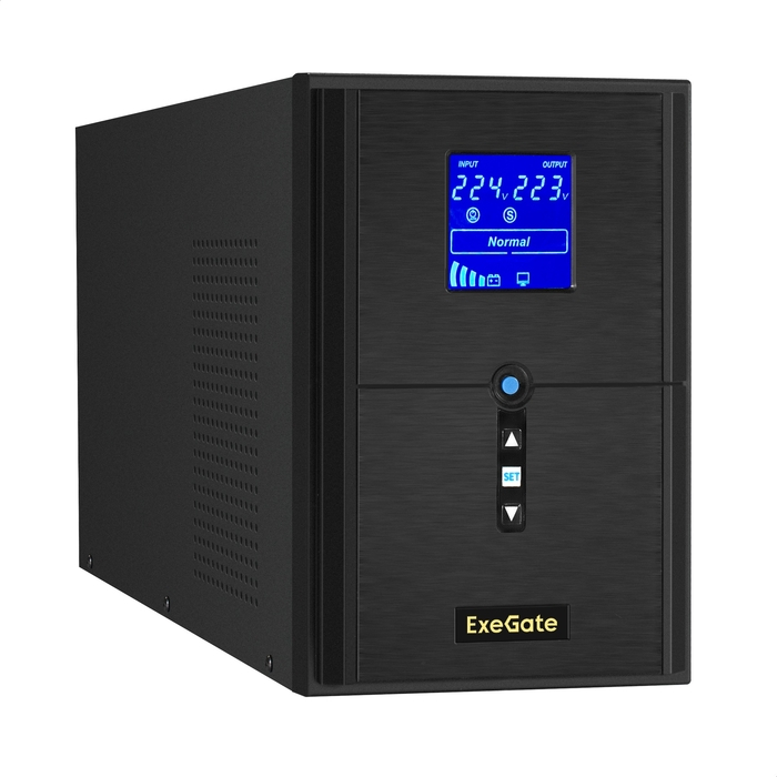 ИБП ExeGate SineTower SZ-2000.LCD.AVR.3SH.1C13.USB (EX296838RUS)