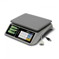 Настольные весы Mertech M-ER 328C-15.2 LCD с RS-232 и USB(COM) без АКБ (3658)