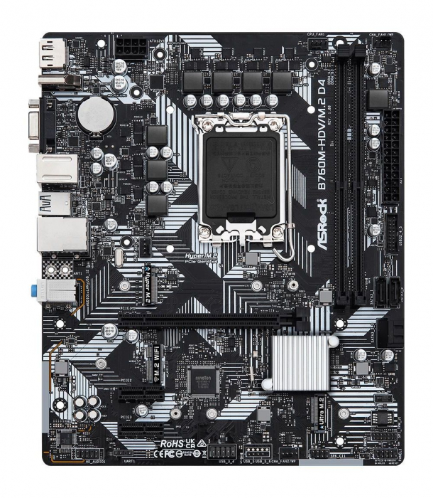 Материнская плата Asrock B760M-HDV/M.2 D4 (90-MXBL40-A0UAYZ)