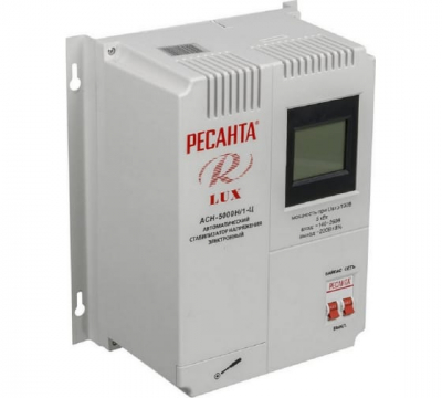 Стабилизатор напряжения Ресанта аСН-5 000 Н/1-Ц Lux (63/6/16)