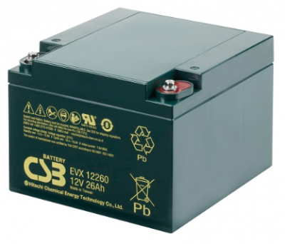 Аккумулятор CSB 12V 26Ah (EVX12260)