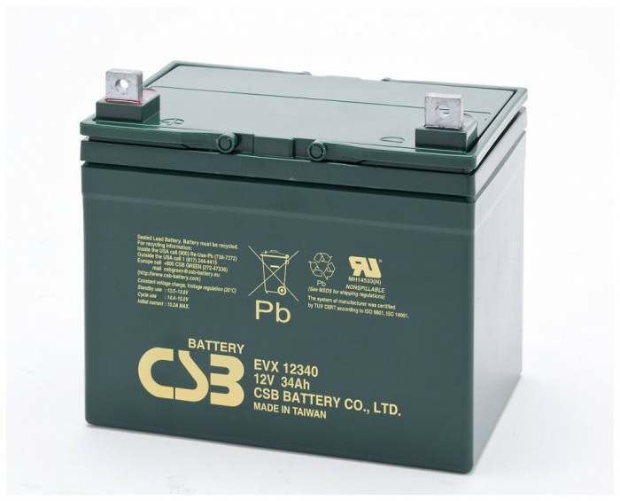 Аккумулятор CSB 12V 34Ah (EVX12340)
