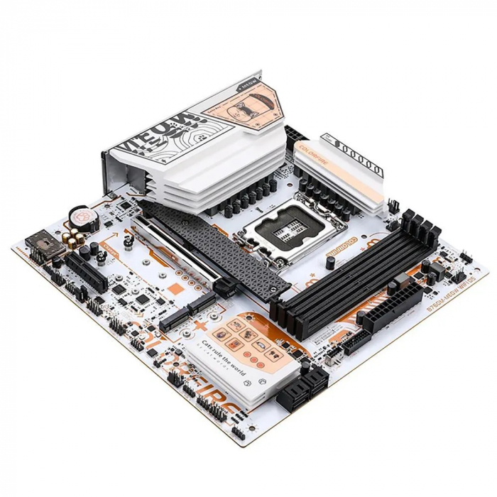 Материнская плата Colorful COLORFIRE B760M-MEOW WIFI D5 ORANGE