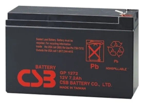 Аккумулятор CSB 12V 7,2Ah (XTV1272 F2-WT)