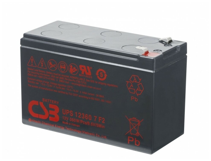 Аккумулятор CSB 12V 39Ah (EVH12390 F2)