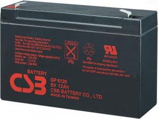 Аккумулятор CSB 6V 12Ah (GP6120)