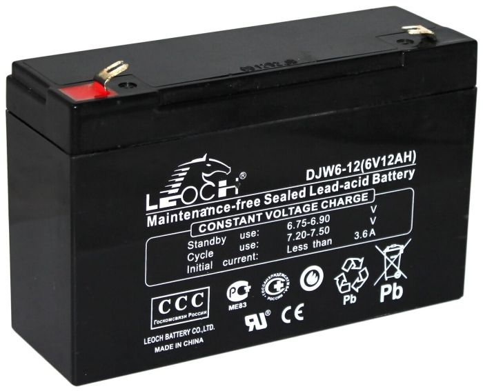 Аккумулятор Leoch 12V 6Ah (DJW12-6.0)