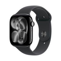 Смарт-часы Apple Watch Series 11 GPS 42мм, Jet Black алюминиевый корпус с черным спортивным ремешком S/M (MEQT4AF/A)