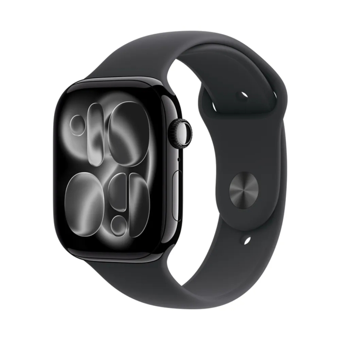 Смарт-часы Apple Watch Series 11 GPS 42мм, Jet Black алюминиевый корпус с черным спортивным ремешком S/M (MEQT4AF/A)
