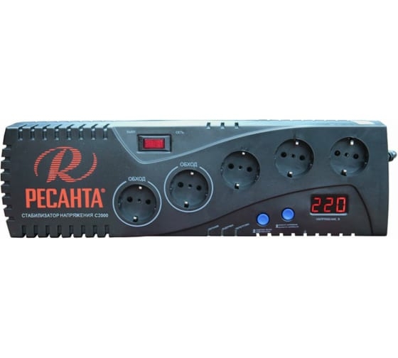 Стабилизатор напряжения Ресанта с-2000 (63/6/34)