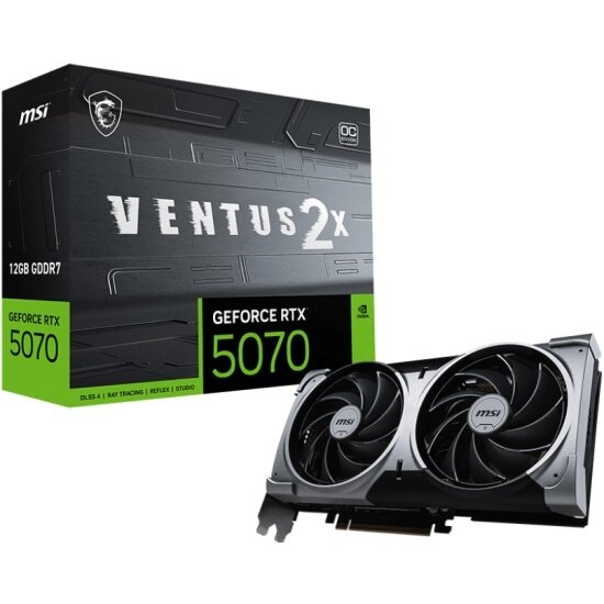 Видеокарта MSI RTX 5070 12G VENTUS 2X OC