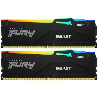 Оперативная память Kingston FURY Beast Black RGB KF552C40BBAK2-32