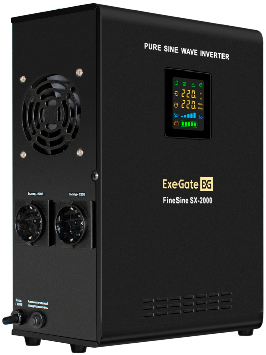 ИБП ExeGate FineSine SX-2000.LCD.AVR.2SH (EX296588RUS)