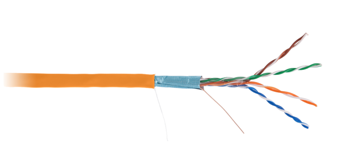 Кабель NETLAN EC-UF004-5E-LSZH-OR