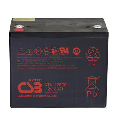 Аккумулятор CSB 12V 80Ah (XTV12800)