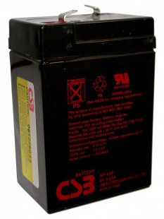 Аккумулятор CSB 6V 4,5Ah (GP645)