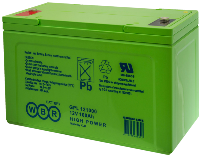 Аккумулятор WBR 12V 155Ah (GPL121550)