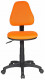 Кресло детское KD-3/WH/TW-96-1 Бюрократ KD-3, на колесиках, ткань, оранжевый [kd-3/wh/tw-96-1]