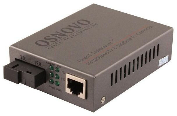 Медиаконвертер Osnovo OMC-100-11S5a