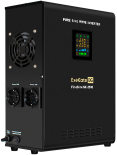 ИБП + батарея ExeGate FineSine SX-2500.LCD.AVR.2SH (EX296630RUS)