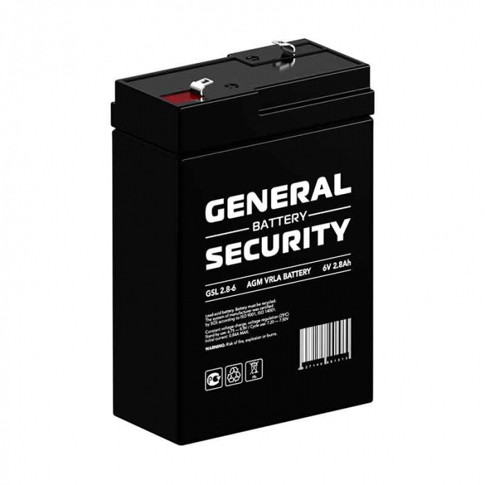 Аккумулятор General Security 6V 2,8Ah (GSL2.8-6)