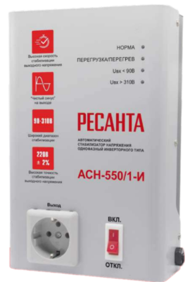 Стабилизатор Ресанта АСН-550/1-И (63/6/75)