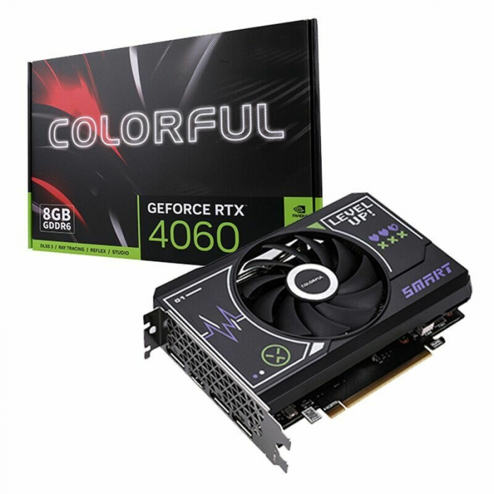 Видеокарта Colorful GeForce RTX 4060 8 ГБ (RTX 4060 Mini 8GB-V)