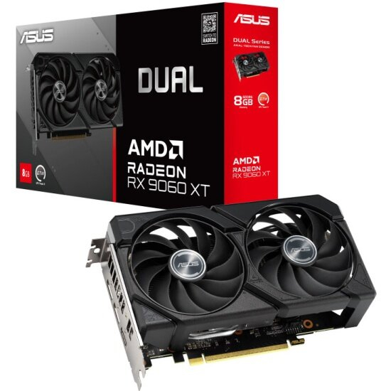 Видеокарта Asus DUAL-RX9060XT-8G (90YV0MI1-M0NA00)
