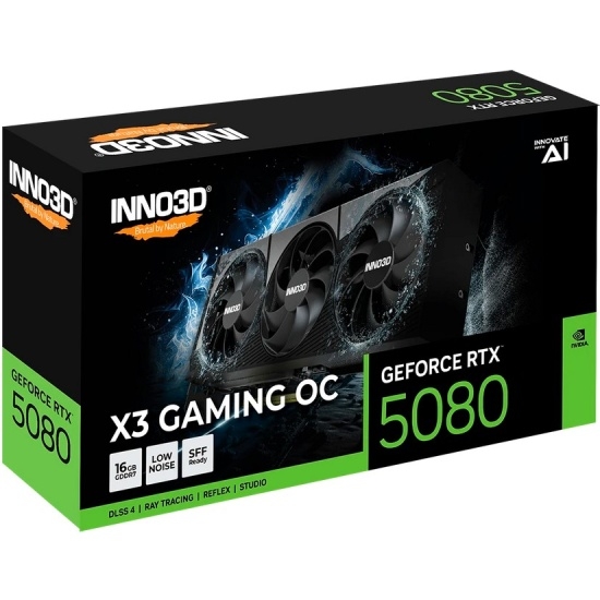Видеокарта Inno3D nVidia GeForce RTX 5080 X3 Gaming OC 16Gb (G50803-16D7X-17603930)