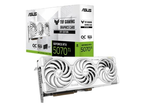 Видеокарта Asus GeForce RTX 5070 Ti 16Gb TUF-RTX5070TI-O16G-BTF-WHITE (90YV0N60-M0NA00)