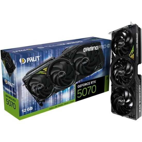 Видеокарта Palit GeForce RTX 5070 GamingPro-S 12Gb (NE75070019K9-GB2050U)