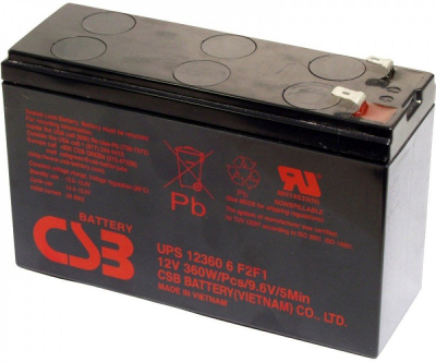 Аккумулятор CSB 12V 7.5 Ач (UPS123606)