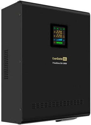ИБП + батарея ExeGate FineSine SX-3000.LCD.AVR.2SH.T (EX296638RUS)