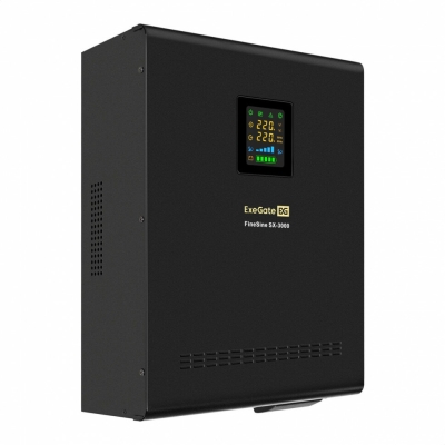 ИБП + батарея ExeGate FineSine SX-3000.LCD.AVR.2SH.T (EX296641RUS)