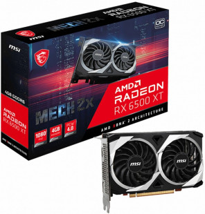 Видеокарта MSI AMD Radeon RX 6500XT (RX 6500 XT MECH 2X 4G)