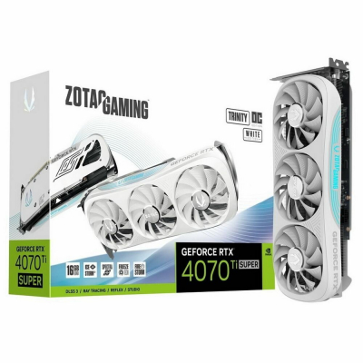 Видеокарта Zotac nVidia GeForce RTX 4070 Ti Super Trinity Black 16Gb (ZT-D40730D-10P)